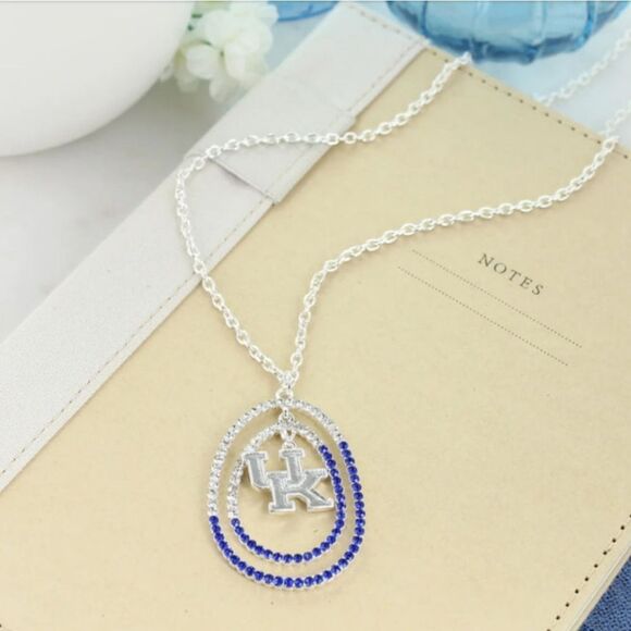 Jewelry - Kentucky Wildcats Collegiate Crystal Loop Necklace